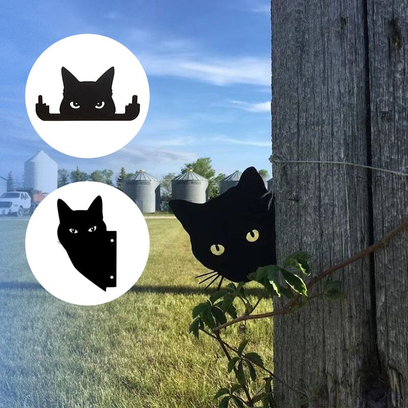 Pre-Sale>>Black Peeping Cat Ornament - Image 2