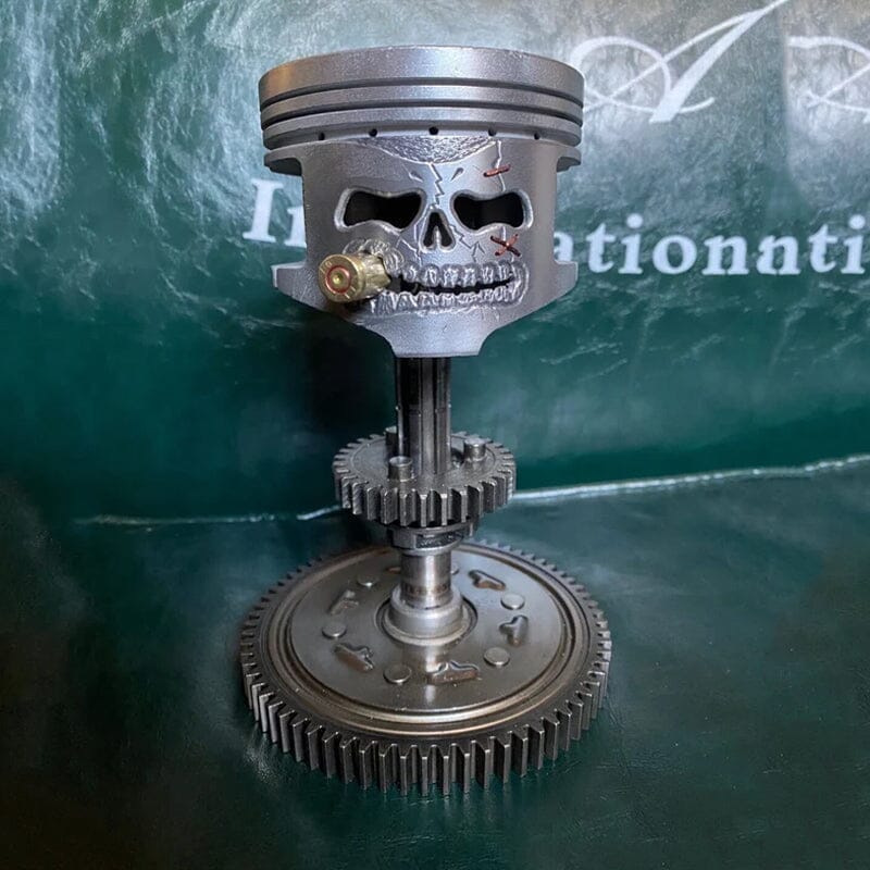 Pre-Sale>>Piston Skull Face Sculpture - Image 6