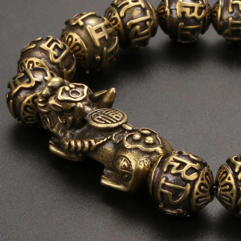 Pure Copper Pixiu Mantra Bracelet - Image 8