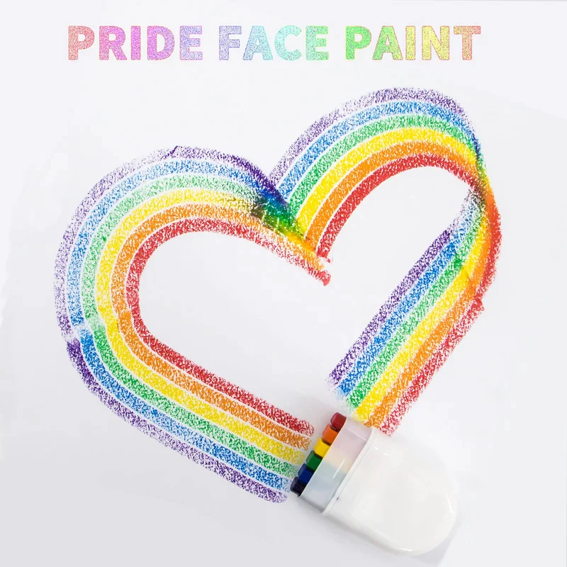 Rainbow Face Body Paint - Image 2