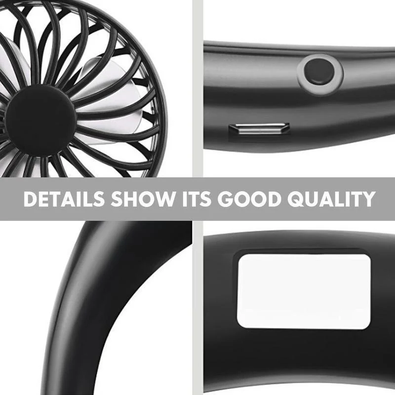 Rechargeable Mini Neck Fans - Image 5
