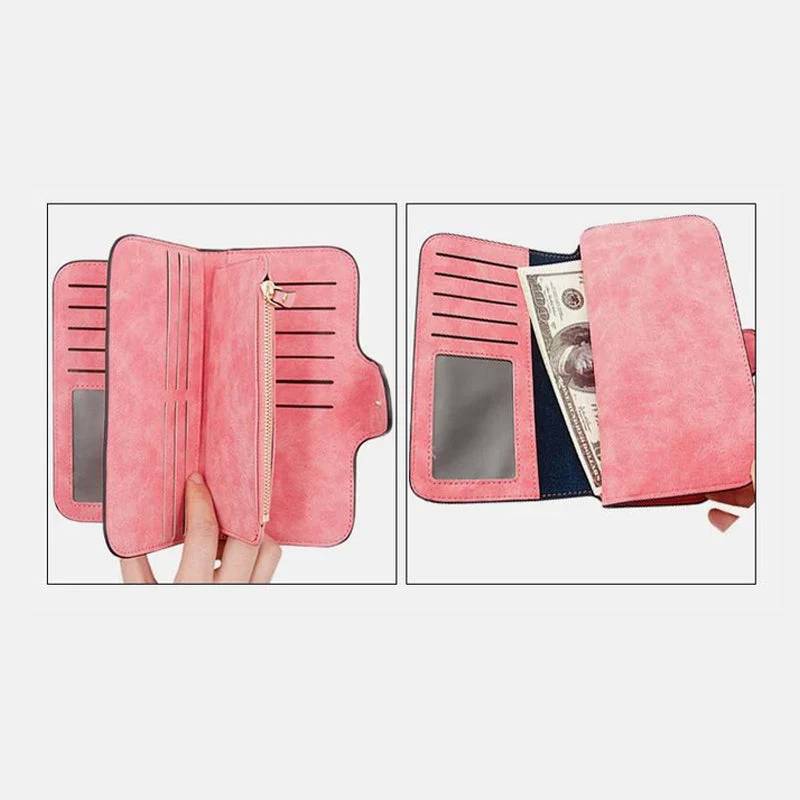 Retro Glamorous Multi-Slots Women Wallet - Image 4