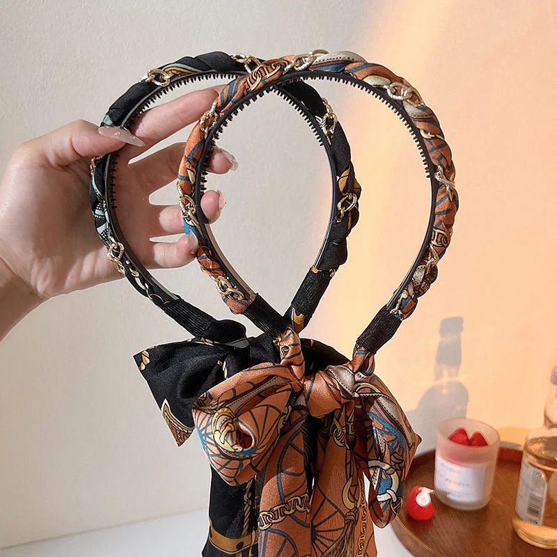Retro Long Ribbon Headband - Image 8