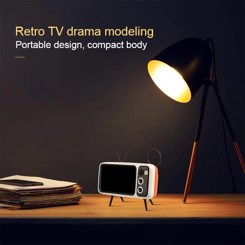 Retro TV Bluetooth Speaker+ Mobile Phone Holder - Image 7