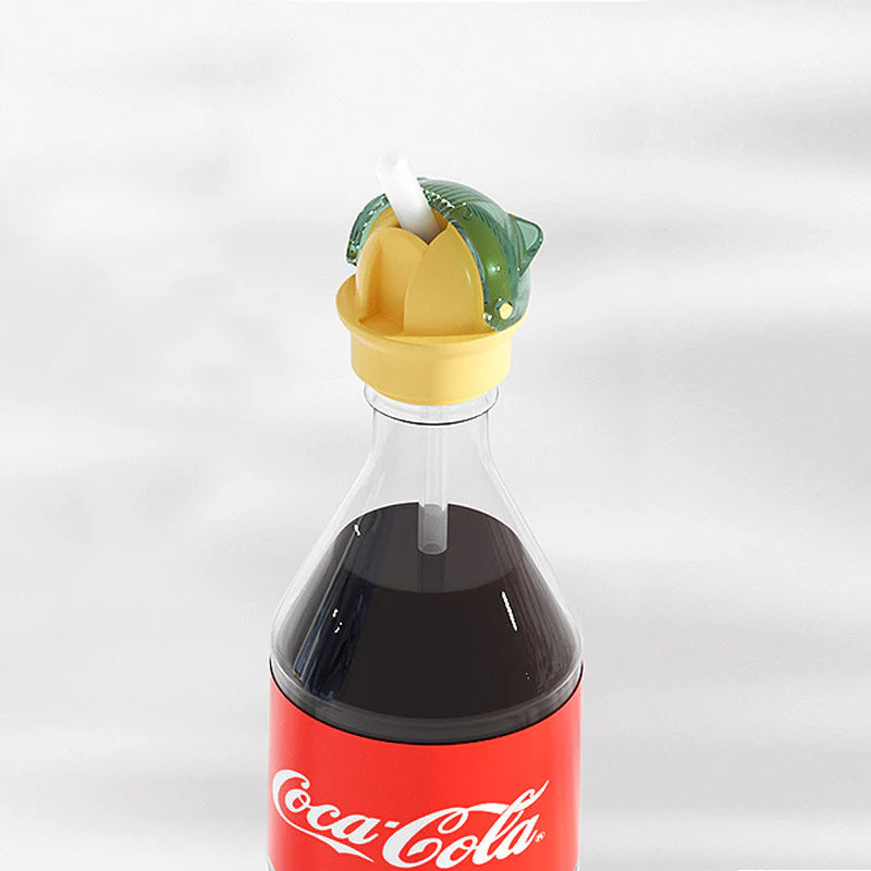 Reusable children beverage water bottle straw lid - Image 6
