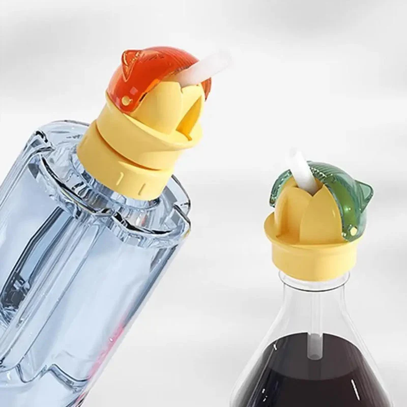 Reusable children beverage water bottle straw lid - Image 8