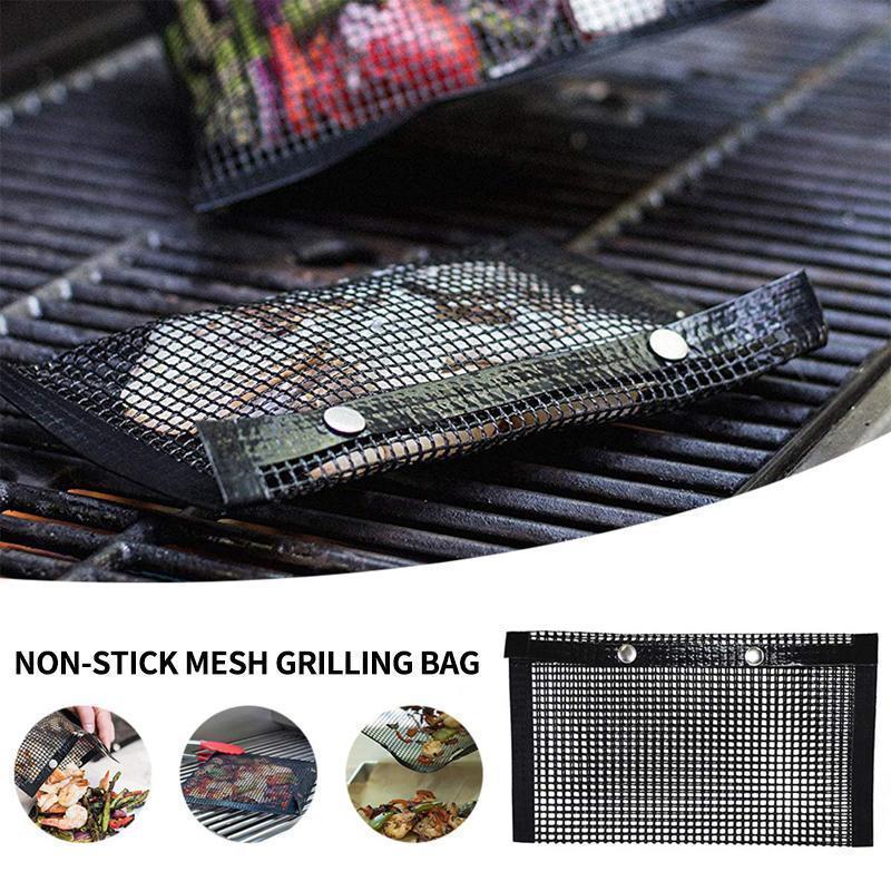 Reusable Non-Stick BBQ Mesh Grill Bags - Image 2