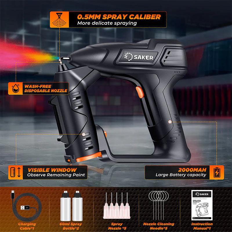 Saker Cordless Electric Paint Sprayer - Image 4