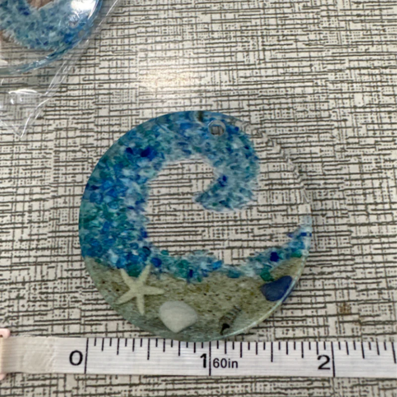 Sea Glass Suncatcher - Ocean Crashing Wave Beach Ornament - Image 6