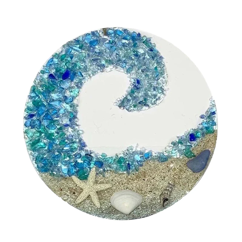 Sea Glass Suncatcher - Ocean Crashing Wave Beach Ornament - Image 8