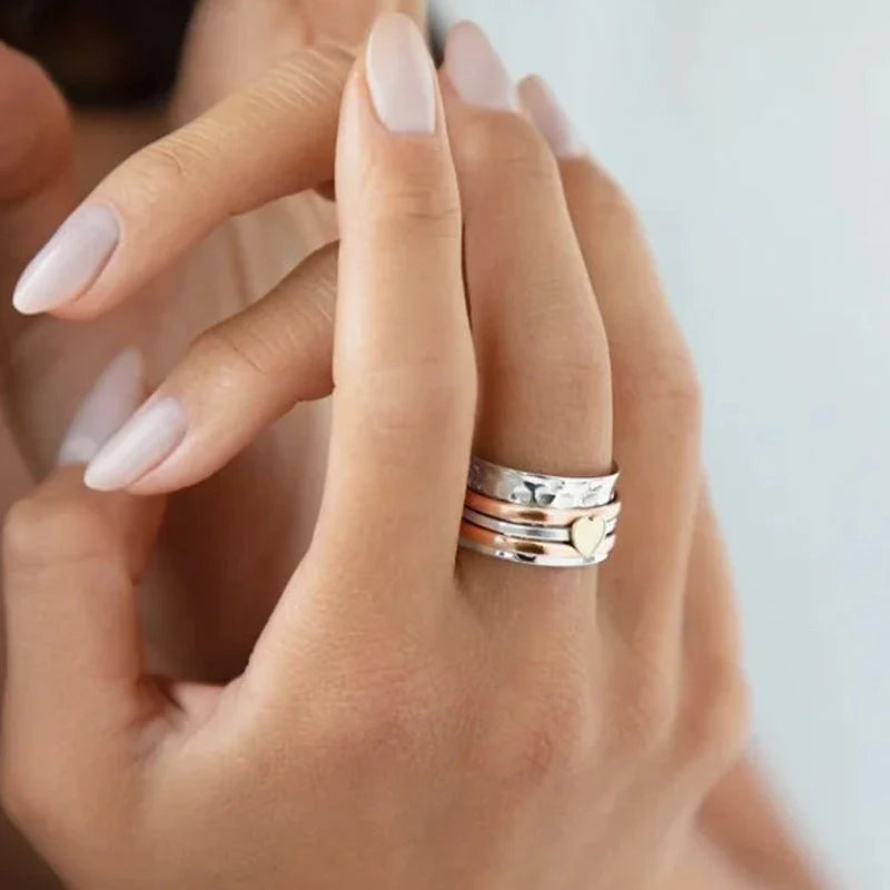 Self Love Spinner Heart Ring - Image 5