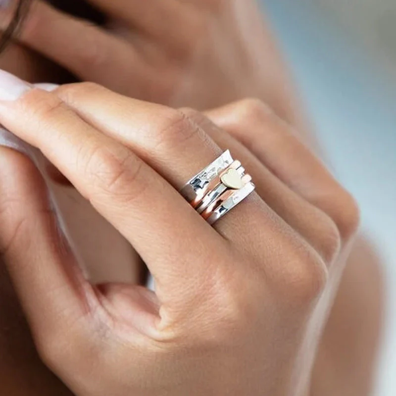 Self Love Spinner Heart Ring - Image 6