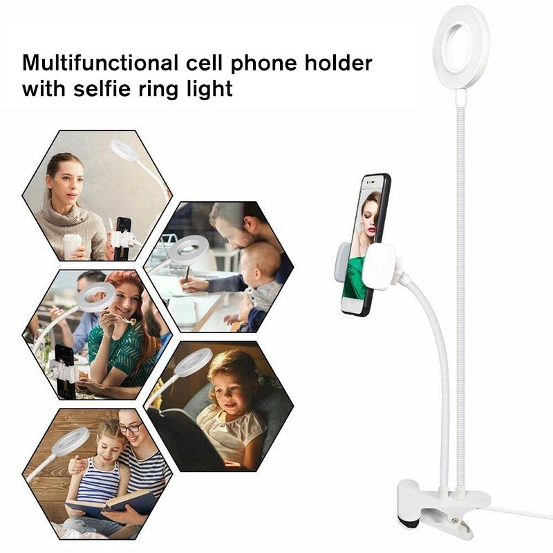 Selfie Ring Light with Cell Phone Holder Stand - Image 4