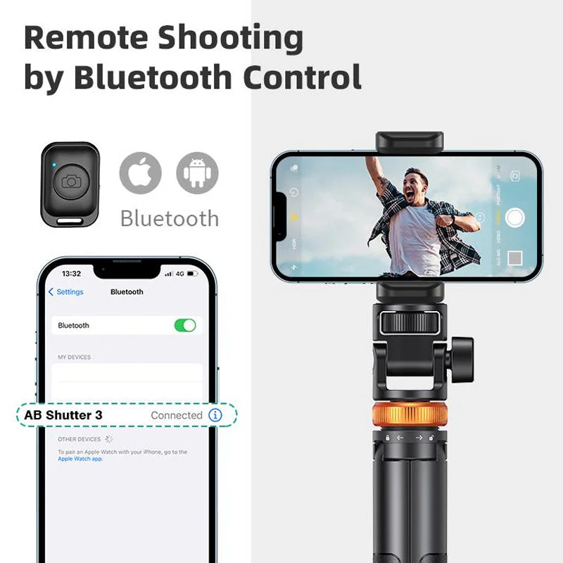 Selfie Stick Tripod With Bluetooth Remote - Image 10