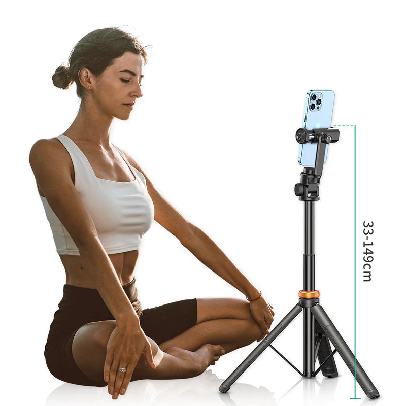 Selfie Stick Tripod With Bluetooth Remote - Image 5