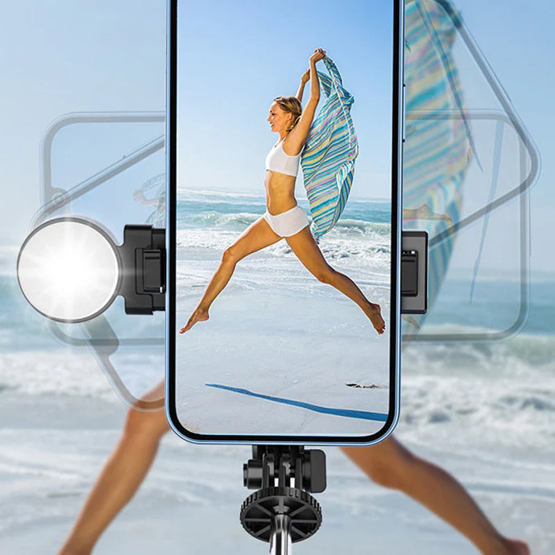 Selfie Stick with LED Fill Light - Image 4