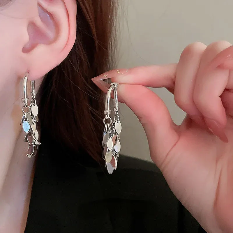 Sequin Tassel Earrings - Image 11