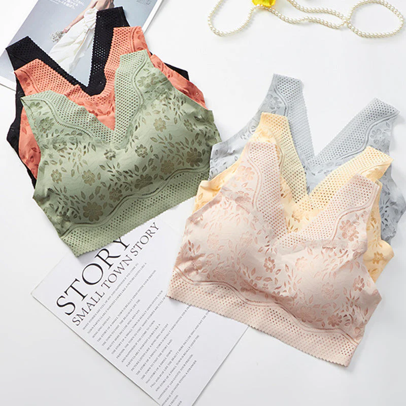 Sexy Beautiful Back Breathable Thin Bra - Image 2