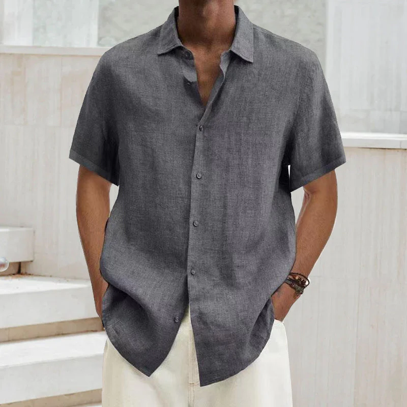 Short-sleeved summer shirt for men - Image 7