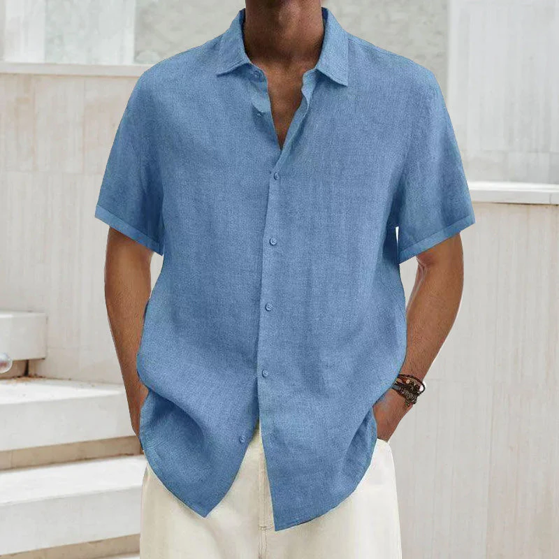 Short-sleeved summer shirt for men - Image 8