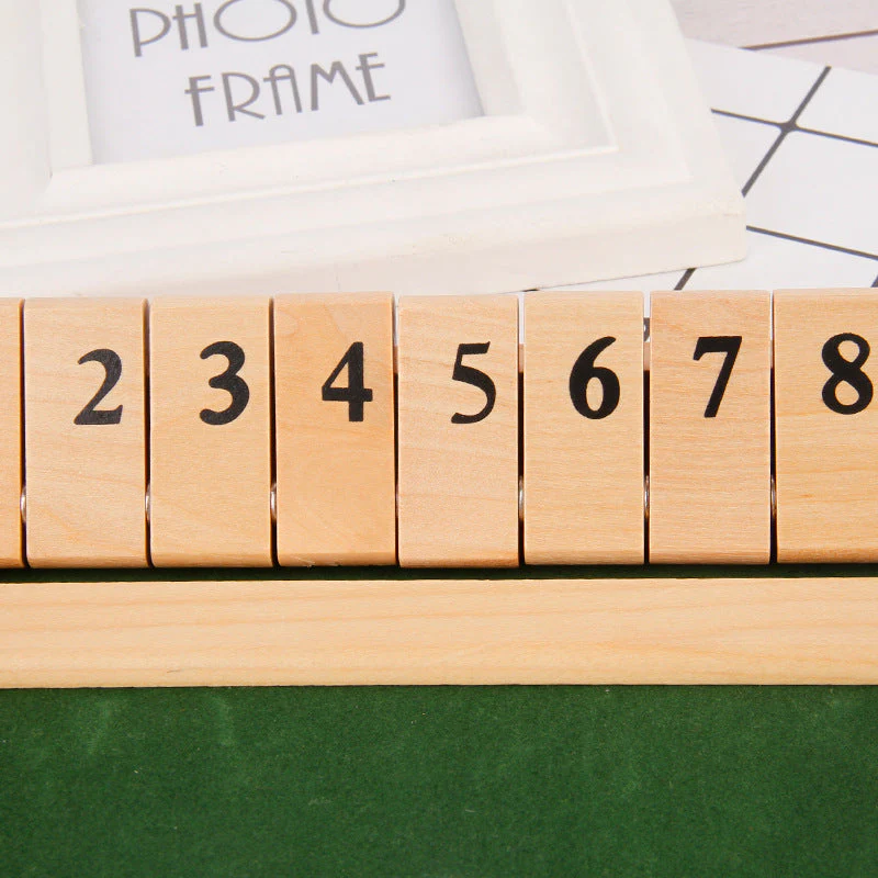 Shut The Box Game - Fun Table Math Game for Adults & Kids - Image 2
