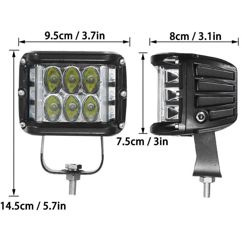 Side Shooter Dual Color Strobe Cree Pods - Image 8