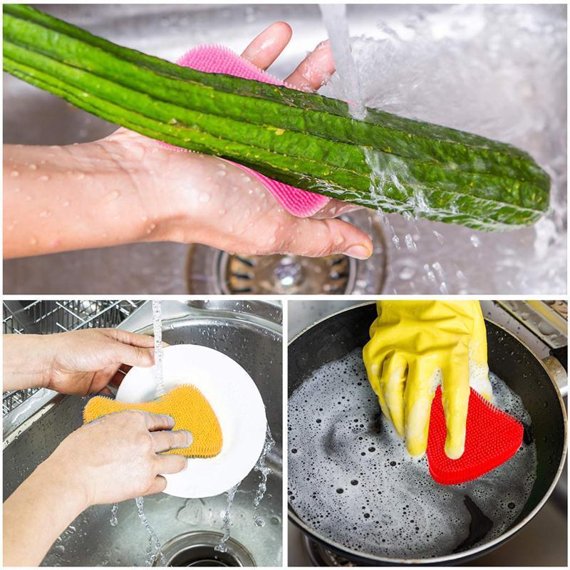 Silicone Kitchen Dishwashing Brush - Image 7