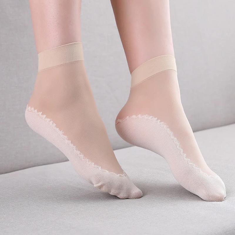 Silky Anti-Slip Cotton Socks (5 Pairs) - Image 4