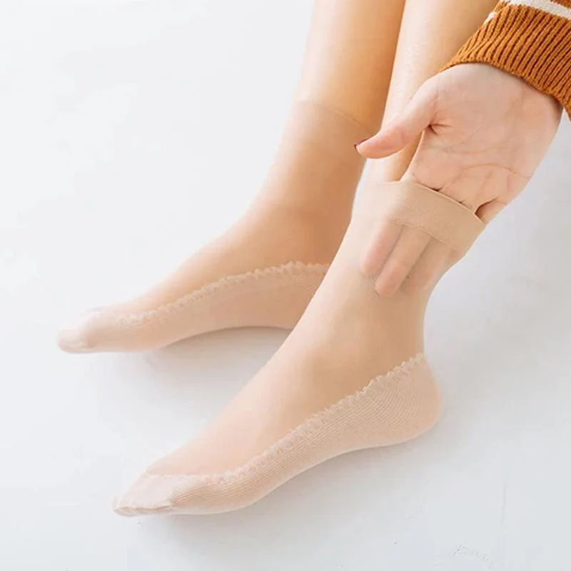 Silky Anti-Slip Cotton Socks (5 Pairs) - Image 5