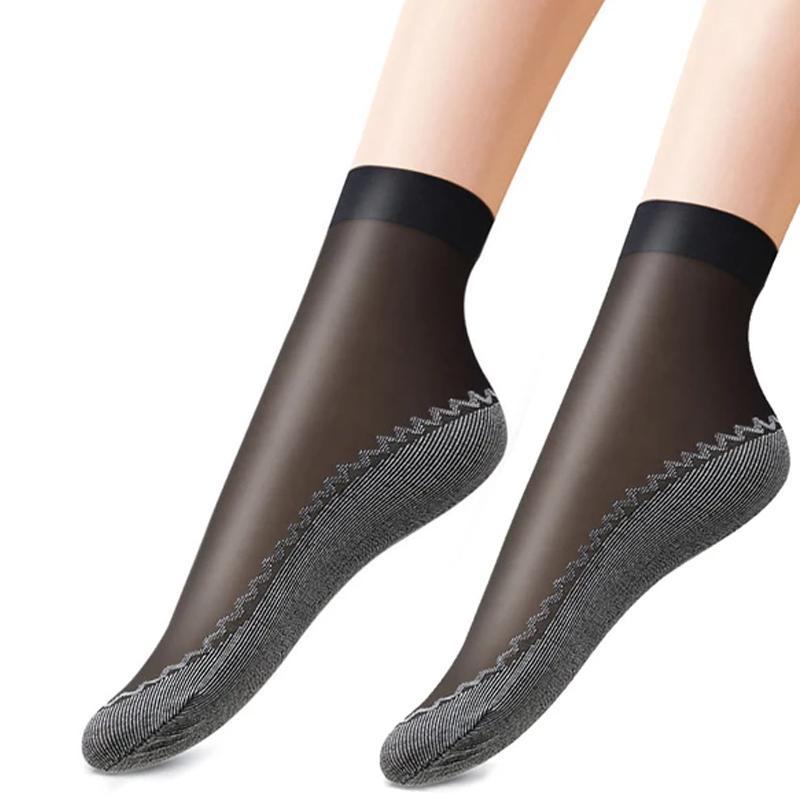 Silky Anti-Slip Cotton Socks (5 Pairs) - Image 7