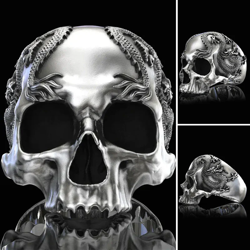 Skull And Dragon Ring - Image 2