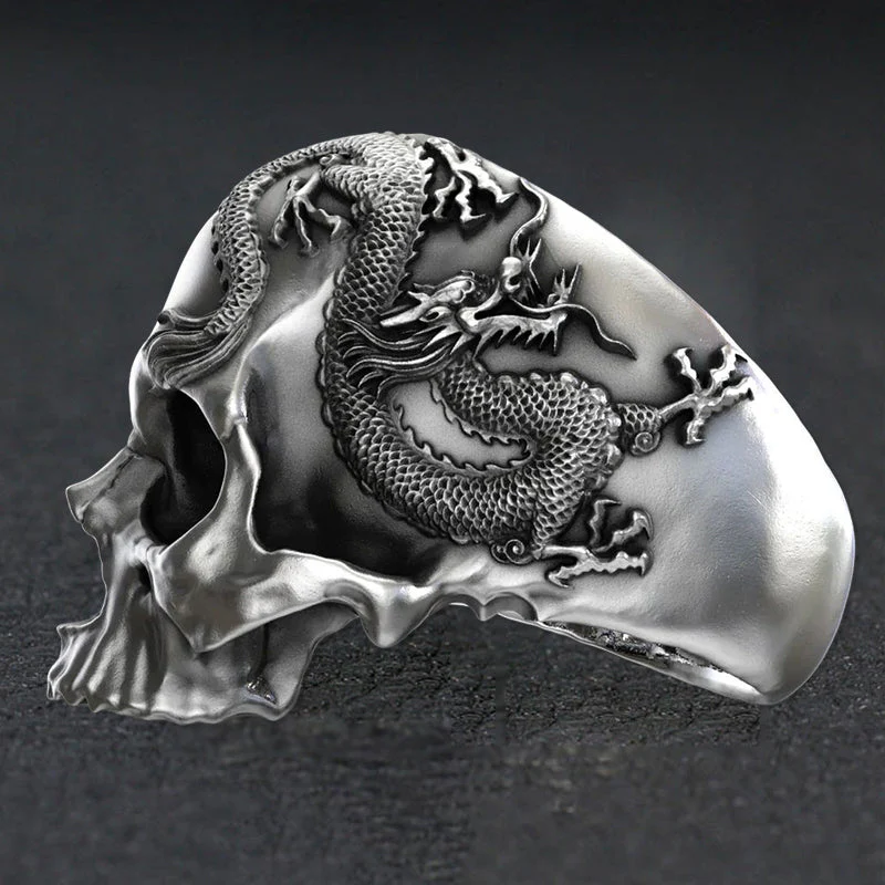 Skull And Dragon Ring - Image 3