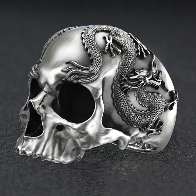 Skull And Dragon Ring - Image 4