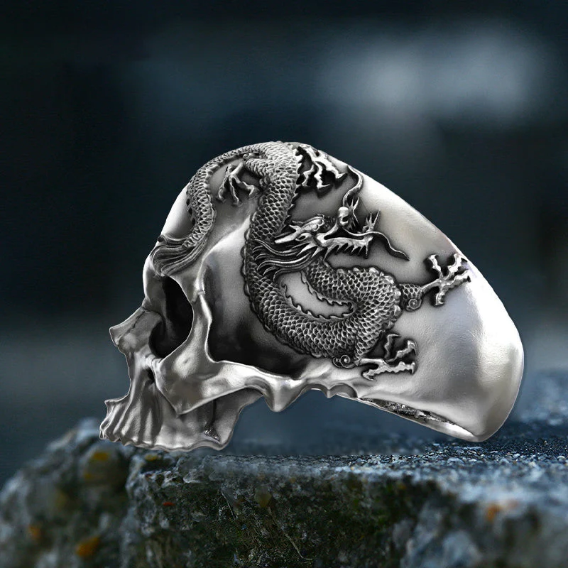 Skull And Dragon Ring - Image 7