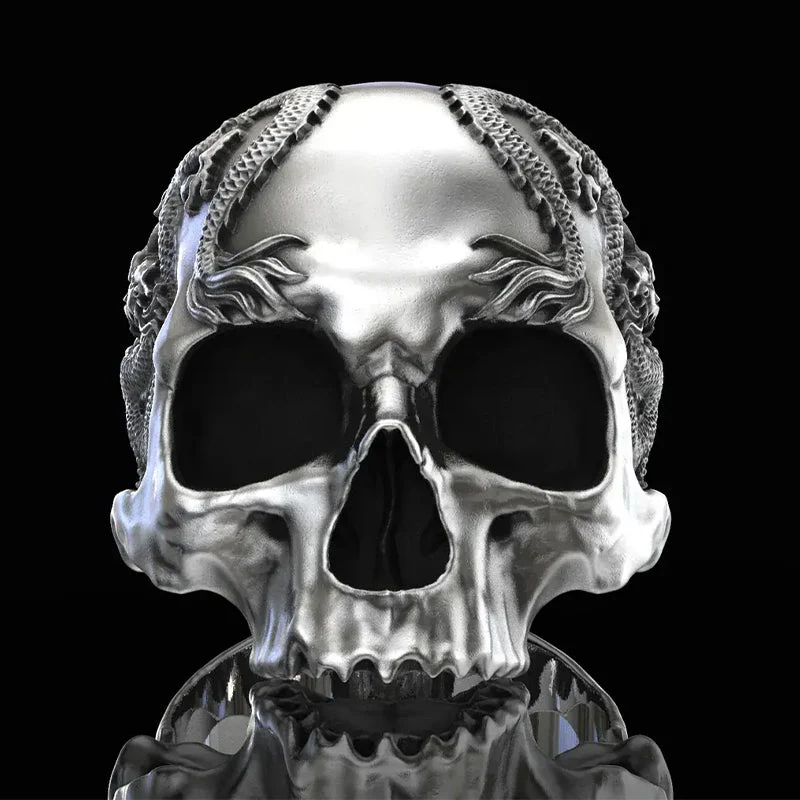 Skull And Dragon Ring - Image 9
