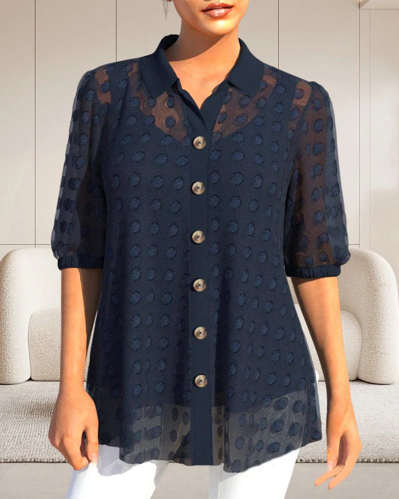 Sling Chiffon Shirt Two-Piece Set - Image 6