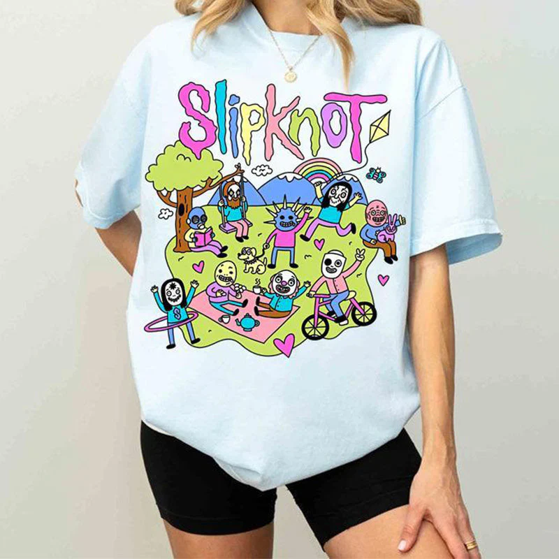 Slipknot Happy Times Playing Together T-shirt - Image 5