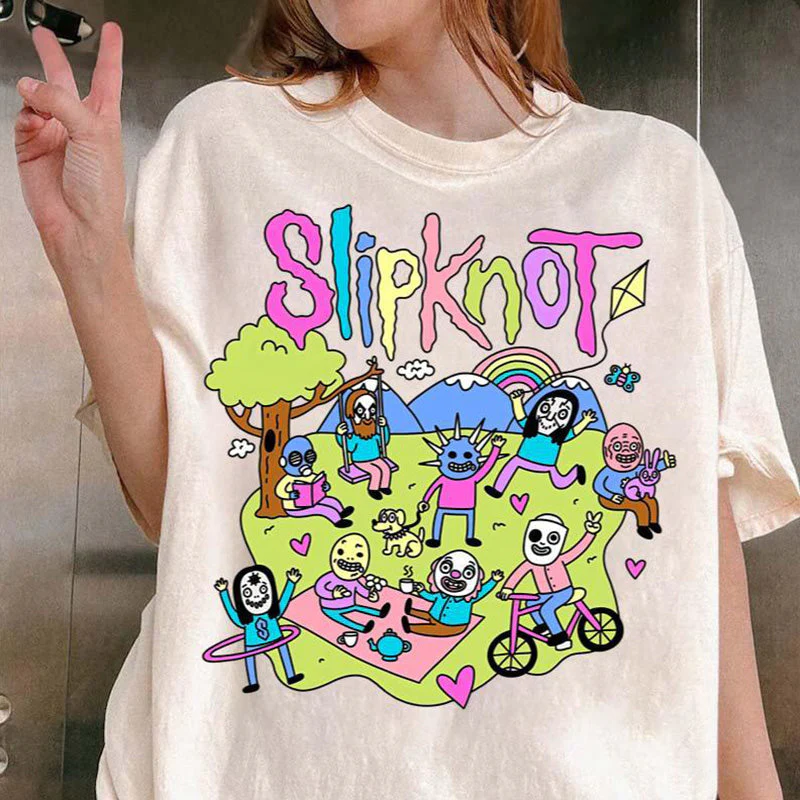 Slipknot Happy Times Playing Together T-shirt - Image 6
