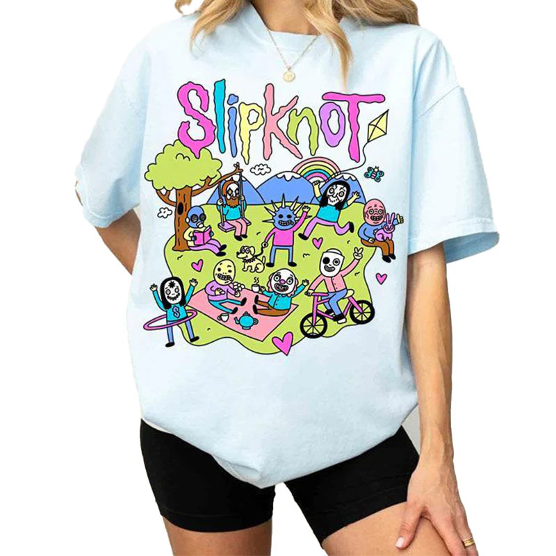 Slipknot Happy Times Playing Together T-shirt - Image 9