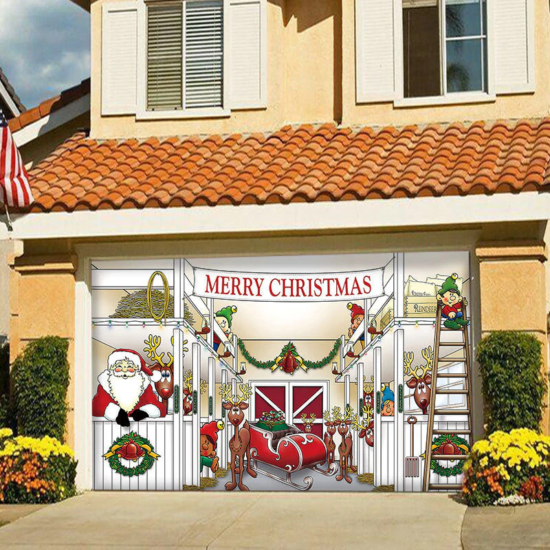 Snow Garage Door Banner Ornament - Image 4