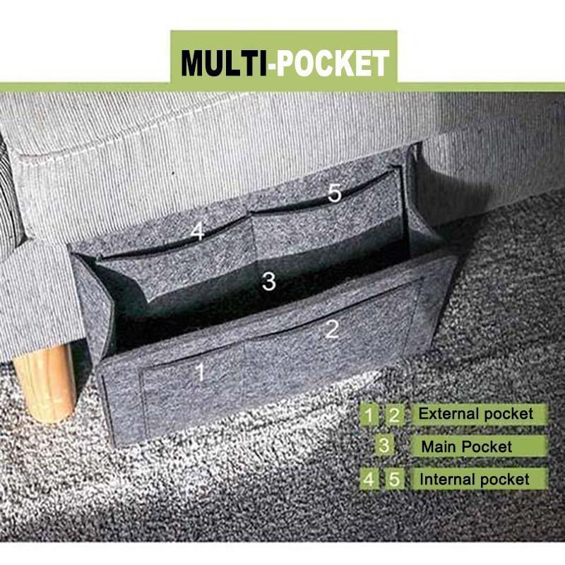 Sofa Bedside Felt Storage Bag - Image 4