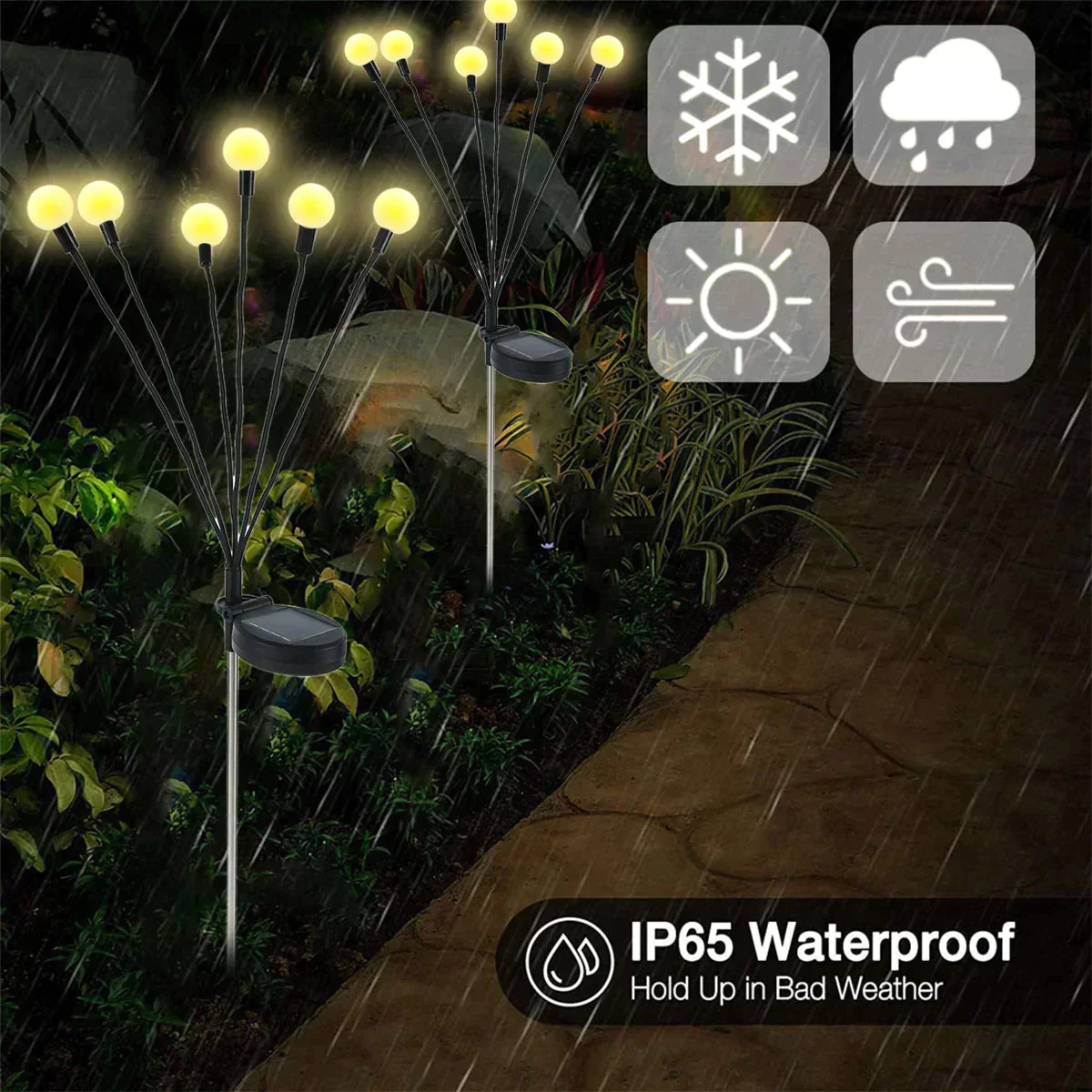Solar Powered Firefly Garden Light - Image 4
