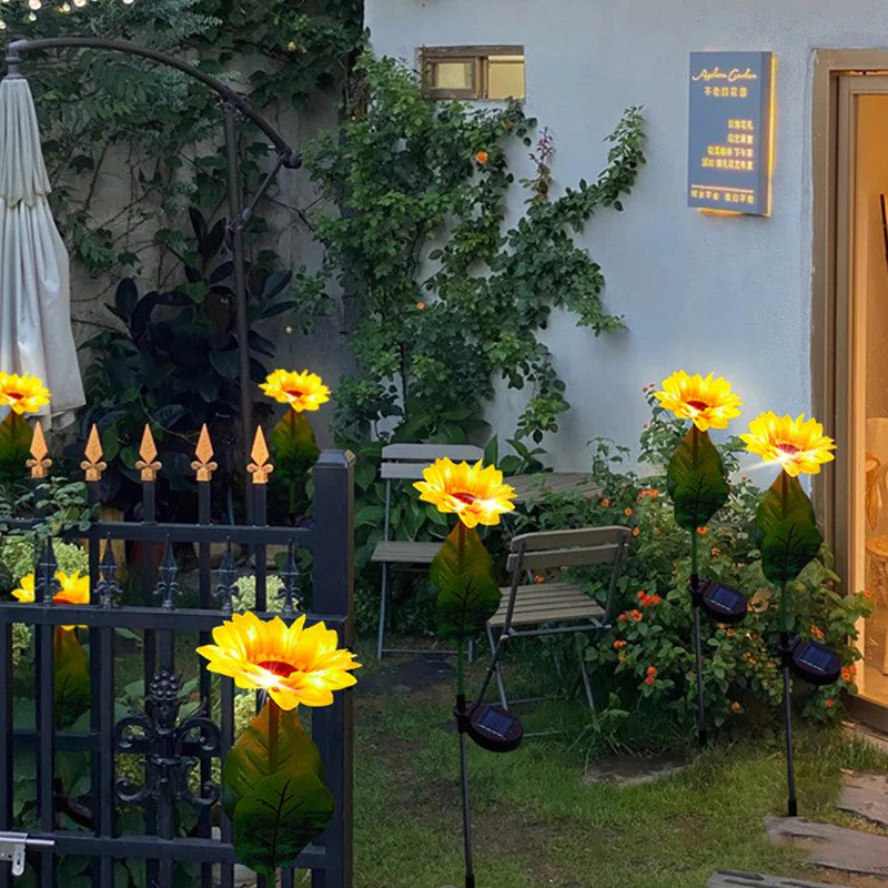 Solar Sunflower Light, 2 pcs - Image 2