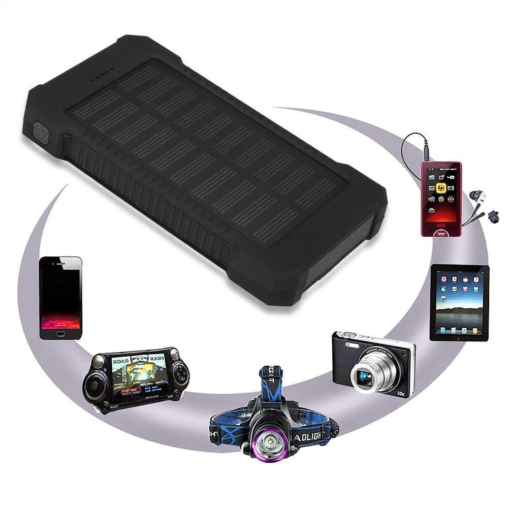 Solar Waterproof Power Bank with Flashlight - Image 5
