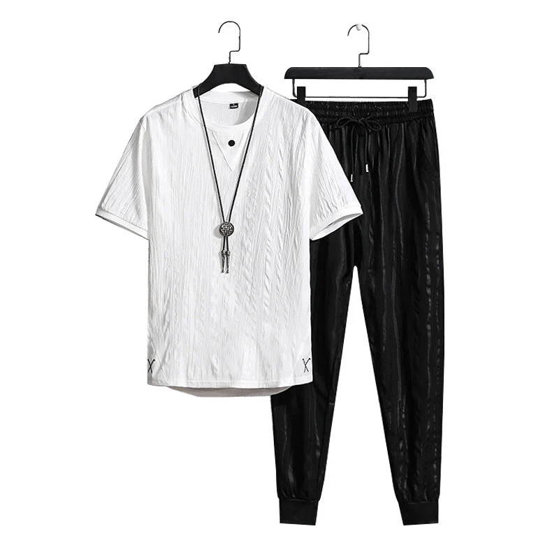 Solid Color Sports and Leisure Suits - Image 8