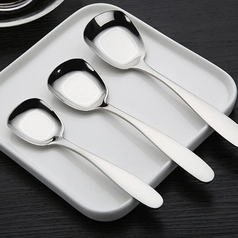 Square Head Stainless Steel Spoons - Image 15