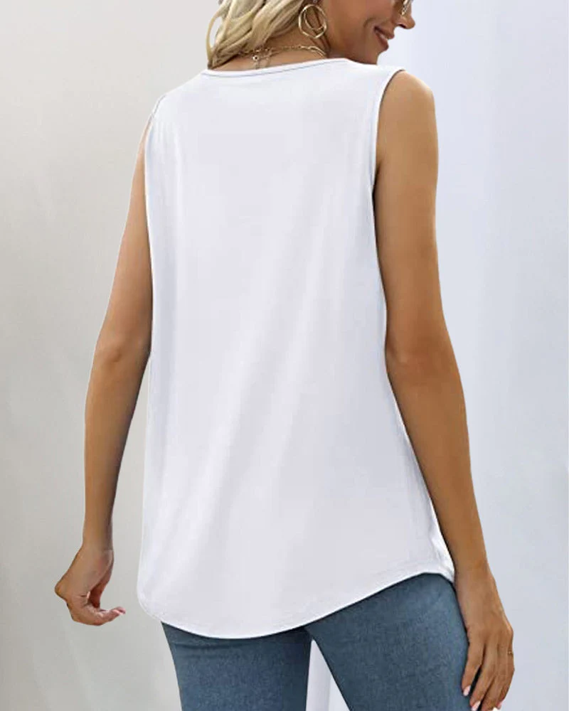 Square neck sleeveless tank top - Image 2