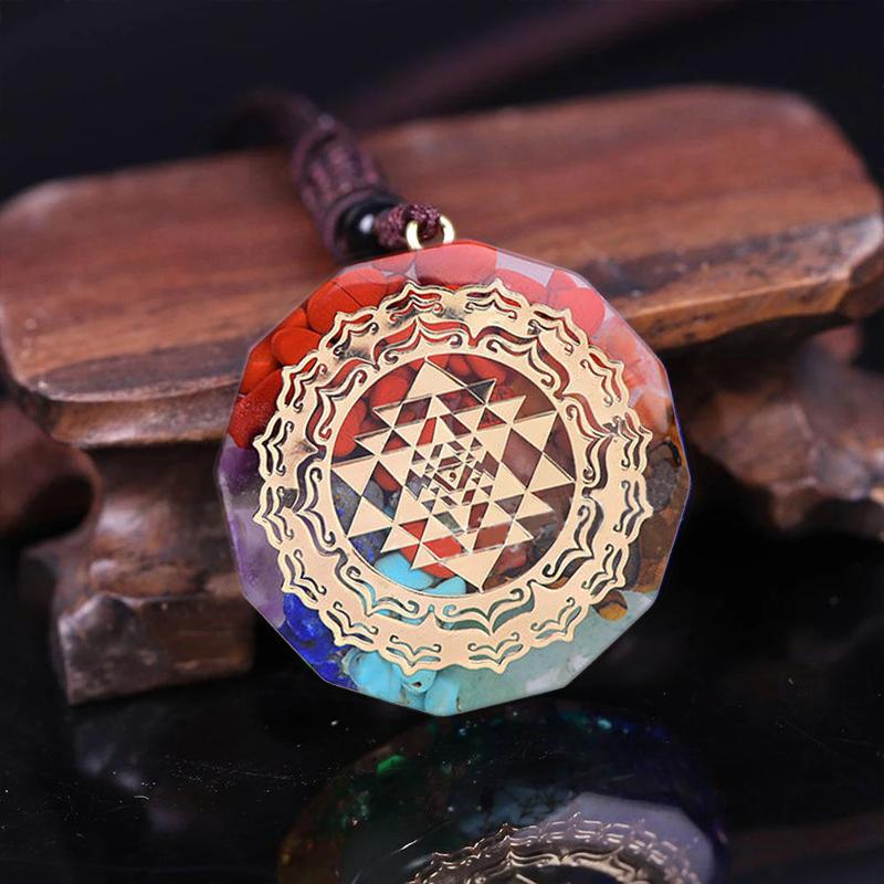 SRI YANTRA ORGONITE QUARTZ NECKLACE - Image 3