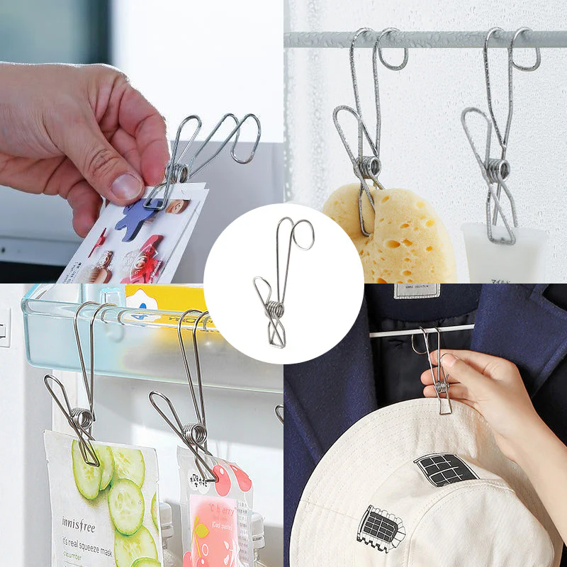 Stainless Steel Clothes Pins Hook Clip(10pcs) - Image 11