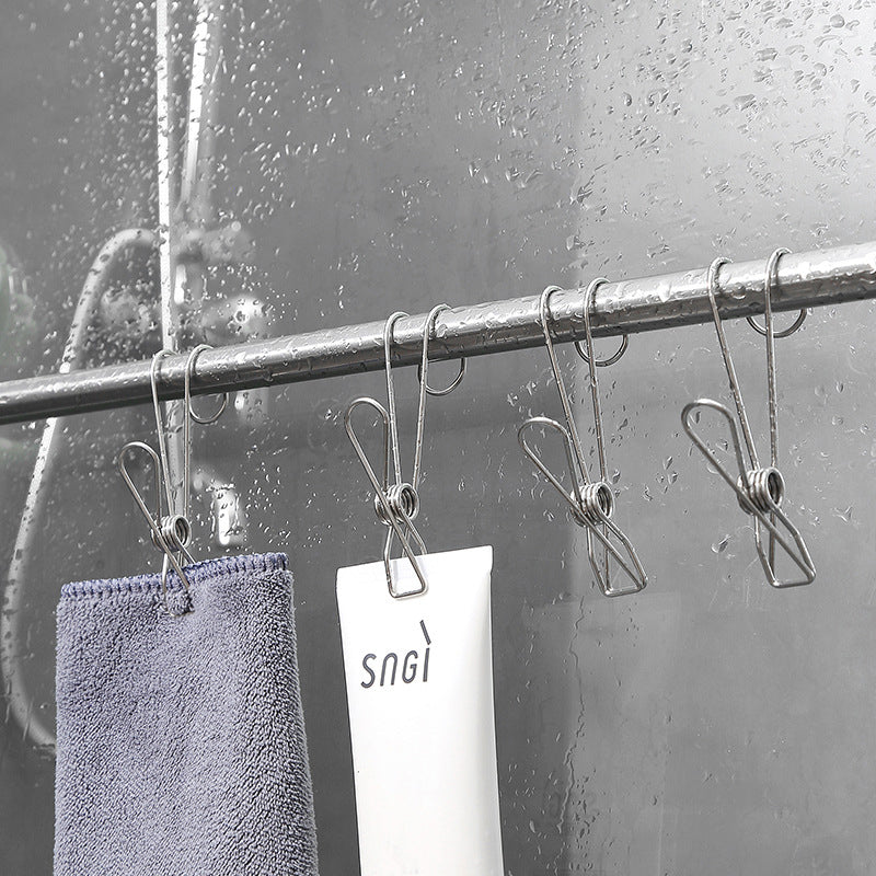 Stainless Steel Clothes Pins Hook Clip(10pcs) - Image 6